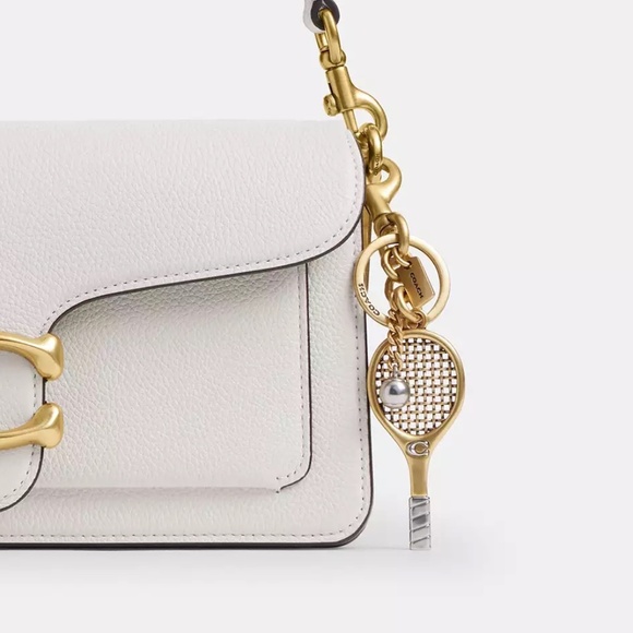 NWT - Coach Small Tennis Racket Bag Charm - Picture 2 of 3